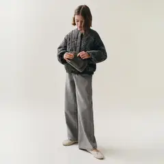 MANGO KIDS - Chaqueta Acolchada Bordada Niña
