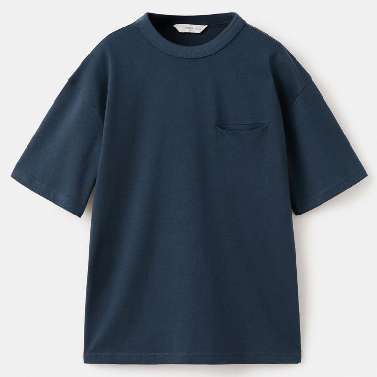 Polera Algodón Detalle Bolsillo Niño