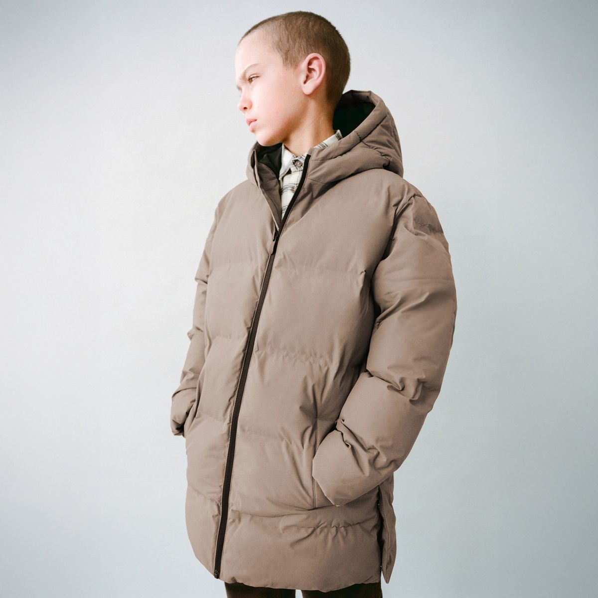 MANGO KIDS - Parka Largo Acolchado Capucha Niño Mango Kids