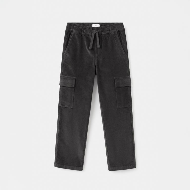 MANGO KIDS Pantalón Cargo Pana Niño