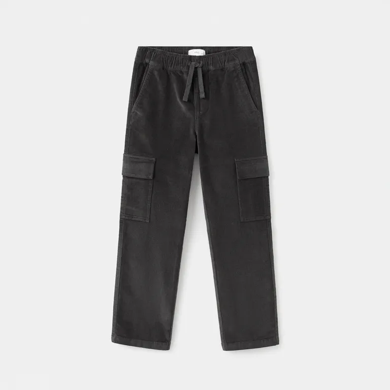 MANGO KIDS Pantalón Cargo Pana Niño