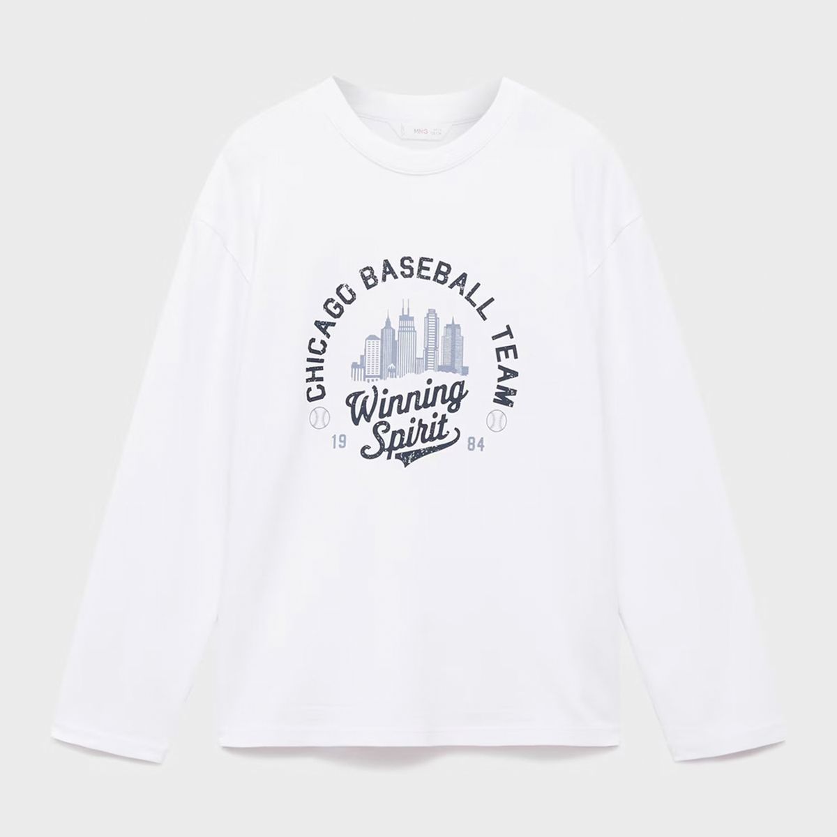 MANGO KIDS - Polera Manga Larga Estampada Niño Mango Kids