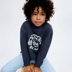 MANGO KIDS - Polera Manga Larga Estampada Niño