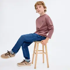 MANGO KIDS - Polera Estampada Algodón Niño