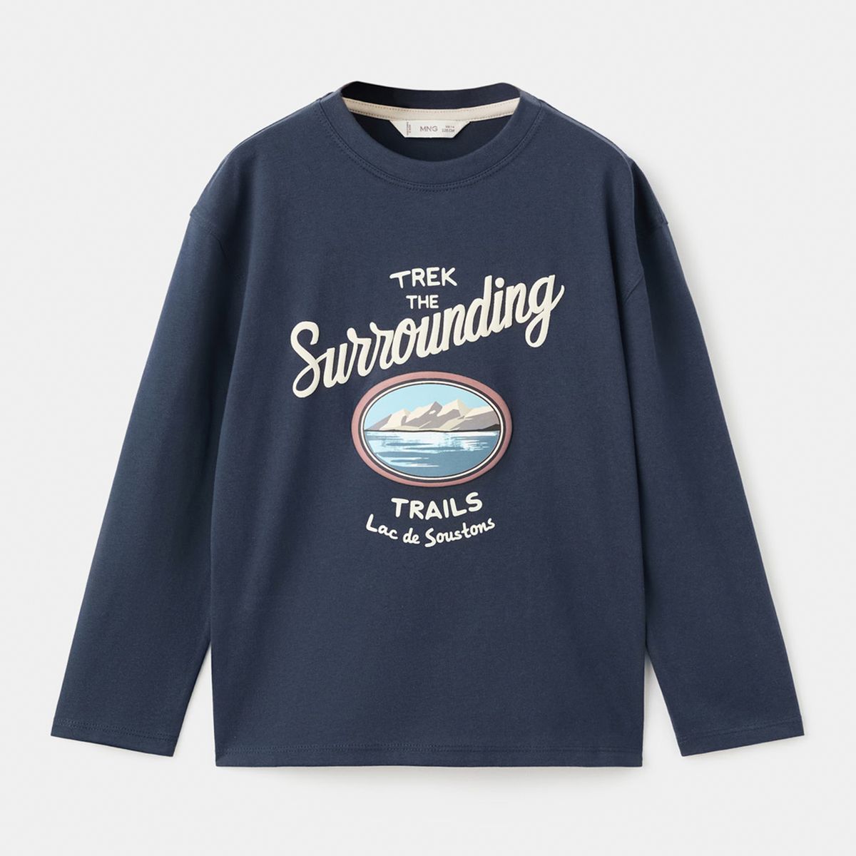 MANGO KIDS - Polera Estampada Algodón Niño Mango Kids