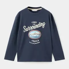 MANGO KIDS - Polera Estampada Algodón Niño