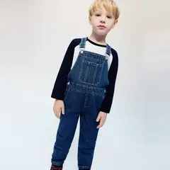 MANGO KIDS - Peto Denim Algodón Bebé Niña
