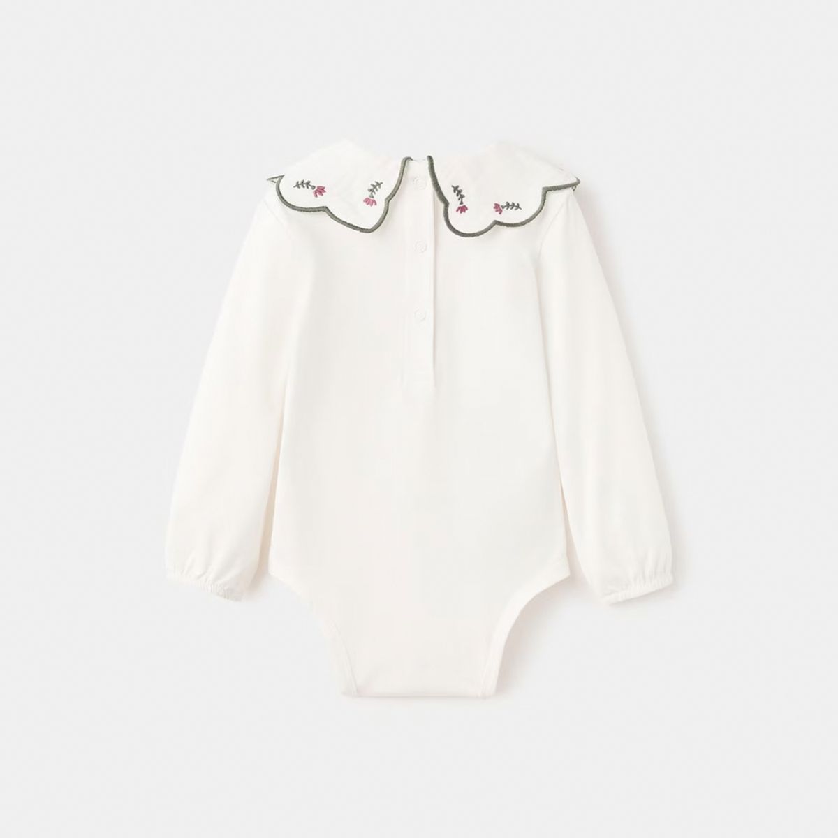 MANGO KIDS - Body Cuello Babydoll Bordado Unisex Bebé Mango Kids