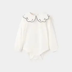 MANGO KIDS - Body Cuello Babydoll Bordado Unisex Bebé