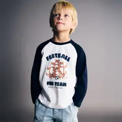 MANGO KIDS - Polera Algodón Estampada Bebé Niño