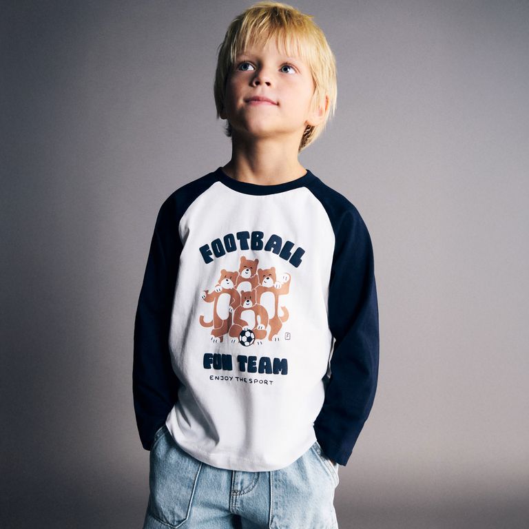 Polera Algodón Estampada Bebé Niño