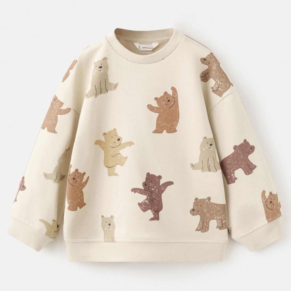 MANGO KIDS - Polerón Estampada Oso Bebé Niño Mango Kids