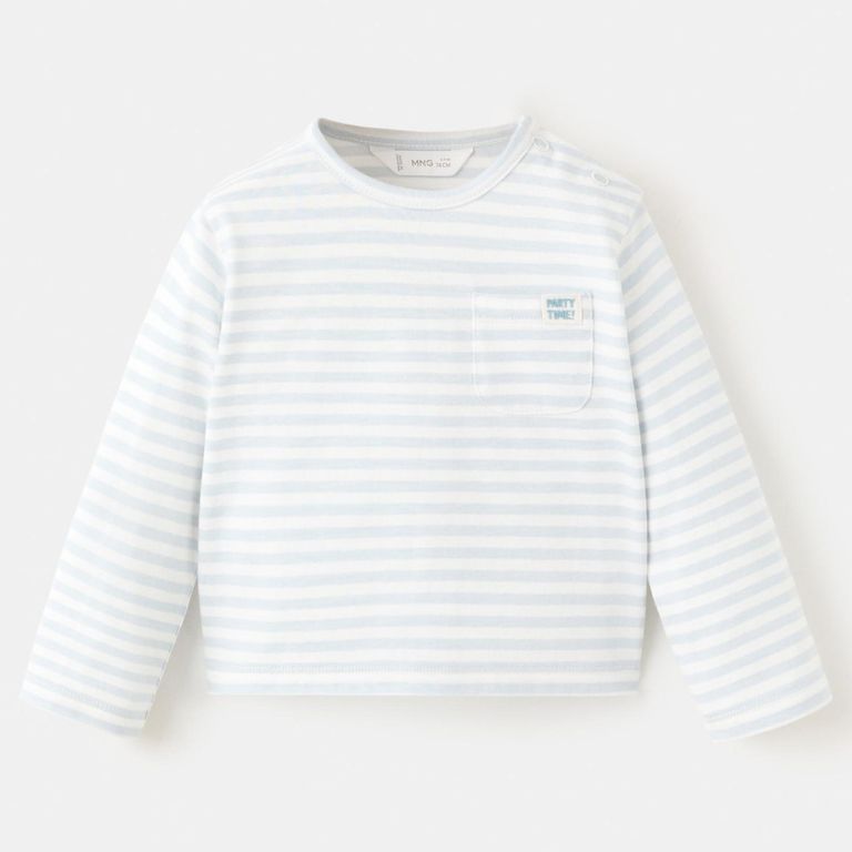 Polera Algodón Rayas Unisex Bebé