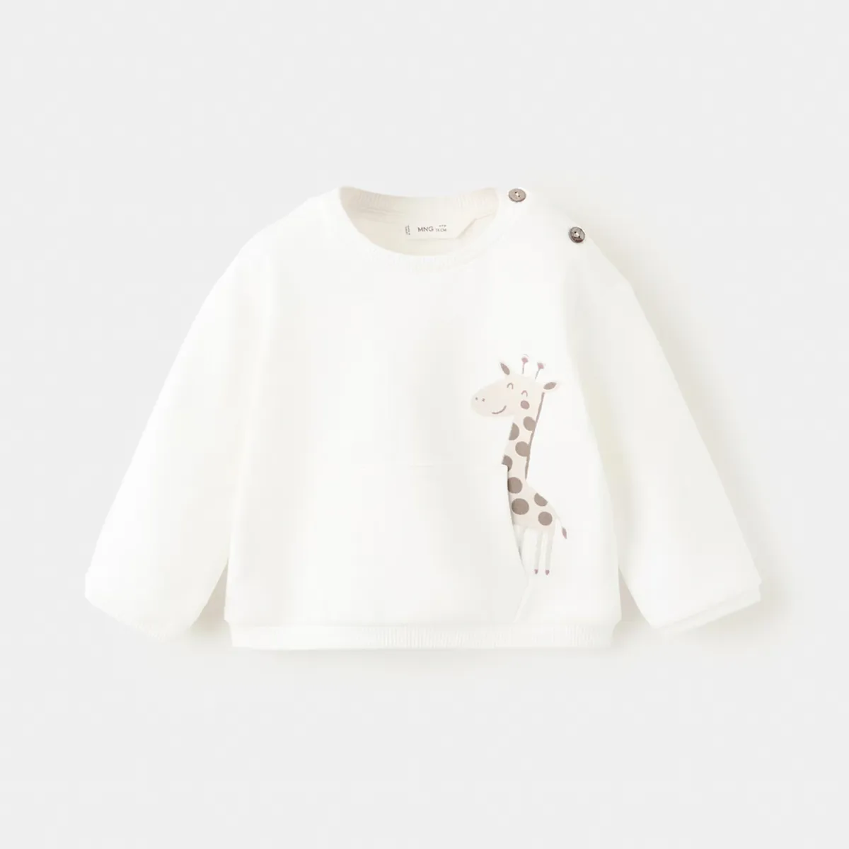 MANGO KIDS - Polerón Estampada Bolsillo Unisex Bebé Mango Kids