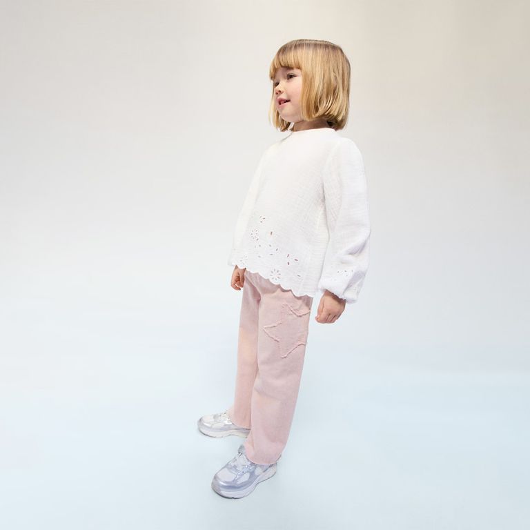 Jeans Rectos Estrellas Bebé Niña