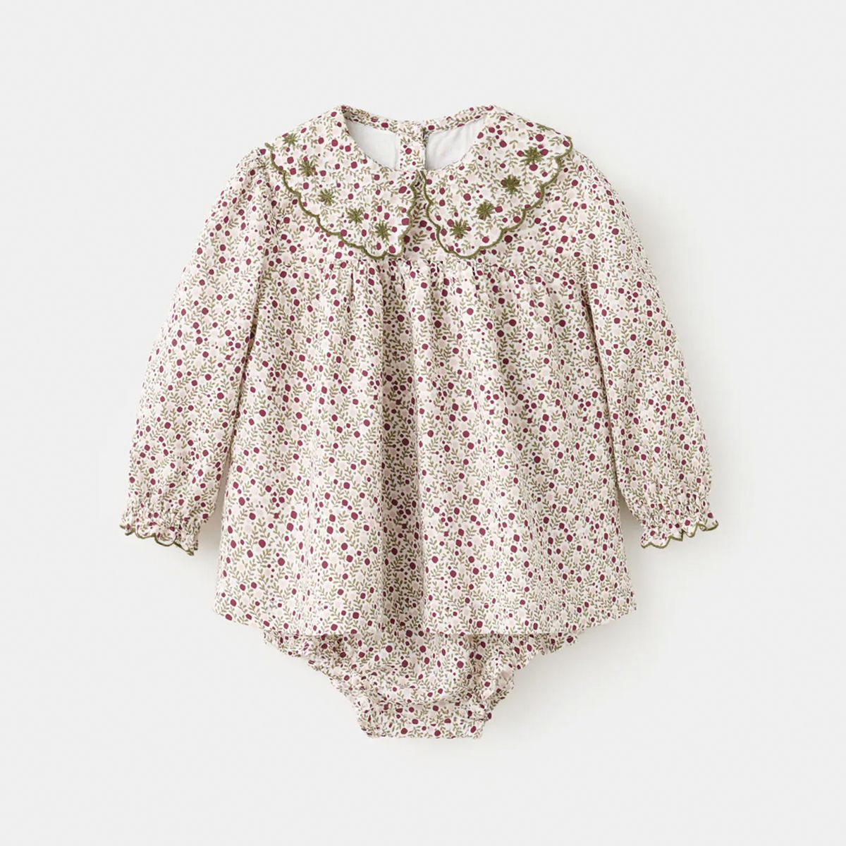 MANGO KIDS - Vestido Y Ranita Detalles Bordados Bebé Niña Mango Kids