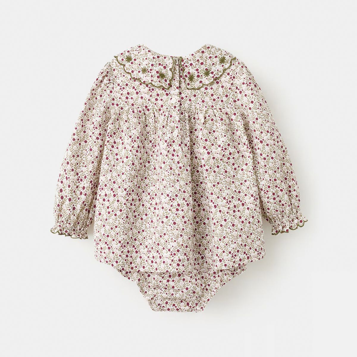 MANGO KIDS - Vestido Y Ranita Detalles Bordados Bebé Niña Mango Kids