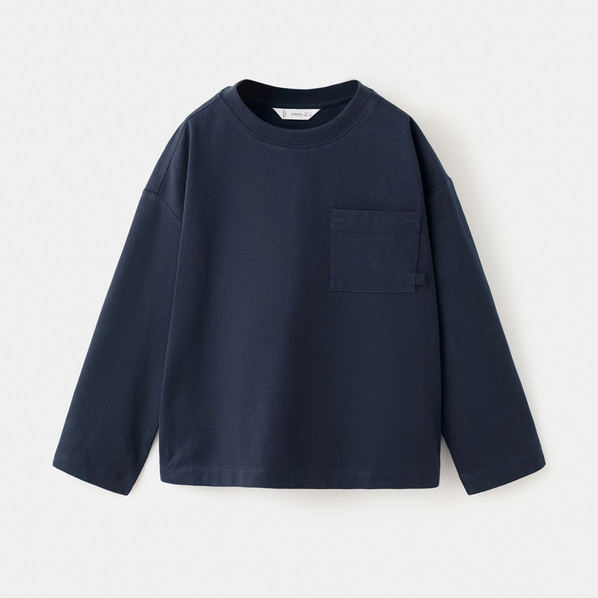 MANGO KIDS - Polera Algodón Bolsillo Bebé Niño Mango Kids