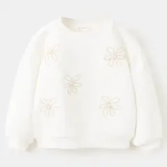 MANGO KIDS - Polerón Bordado Floral Bebé Niña