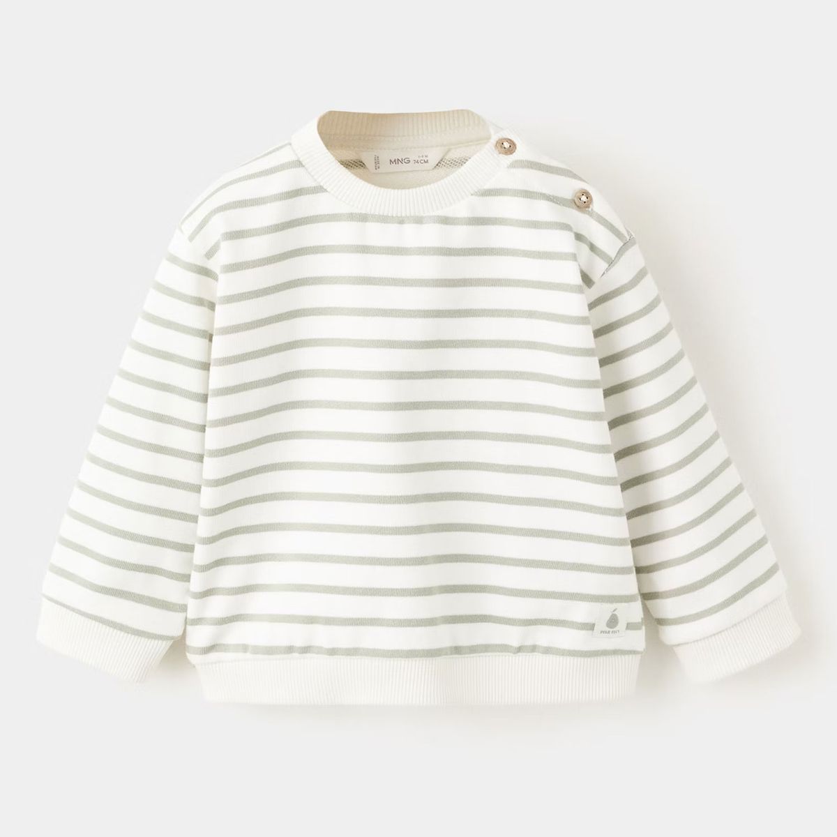 MANGO KIDS - Polerón Algodón Rayas Unisex Bebé Mango Kids