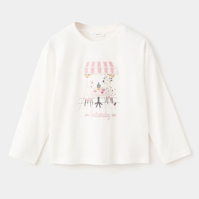 Polera 100% Algodón Estampada Bebé Niña