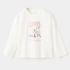 MANGO KIDS - Polera 100% Algodón Estampada Bebé Niña