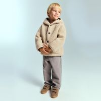 Abrigo Borreguito Capucha Bebé Niño