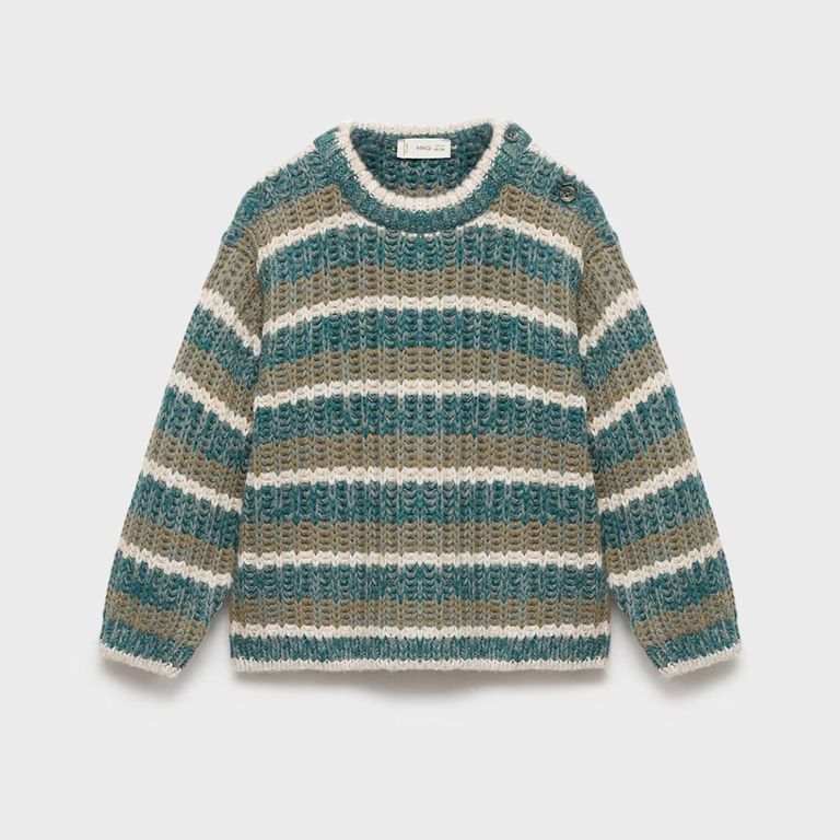 MANGO KIDS Sweater Punto Rayas Bebé Niño