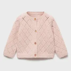 MANGO KIDS - Cárdigan Punto Crochet Bebé Niña