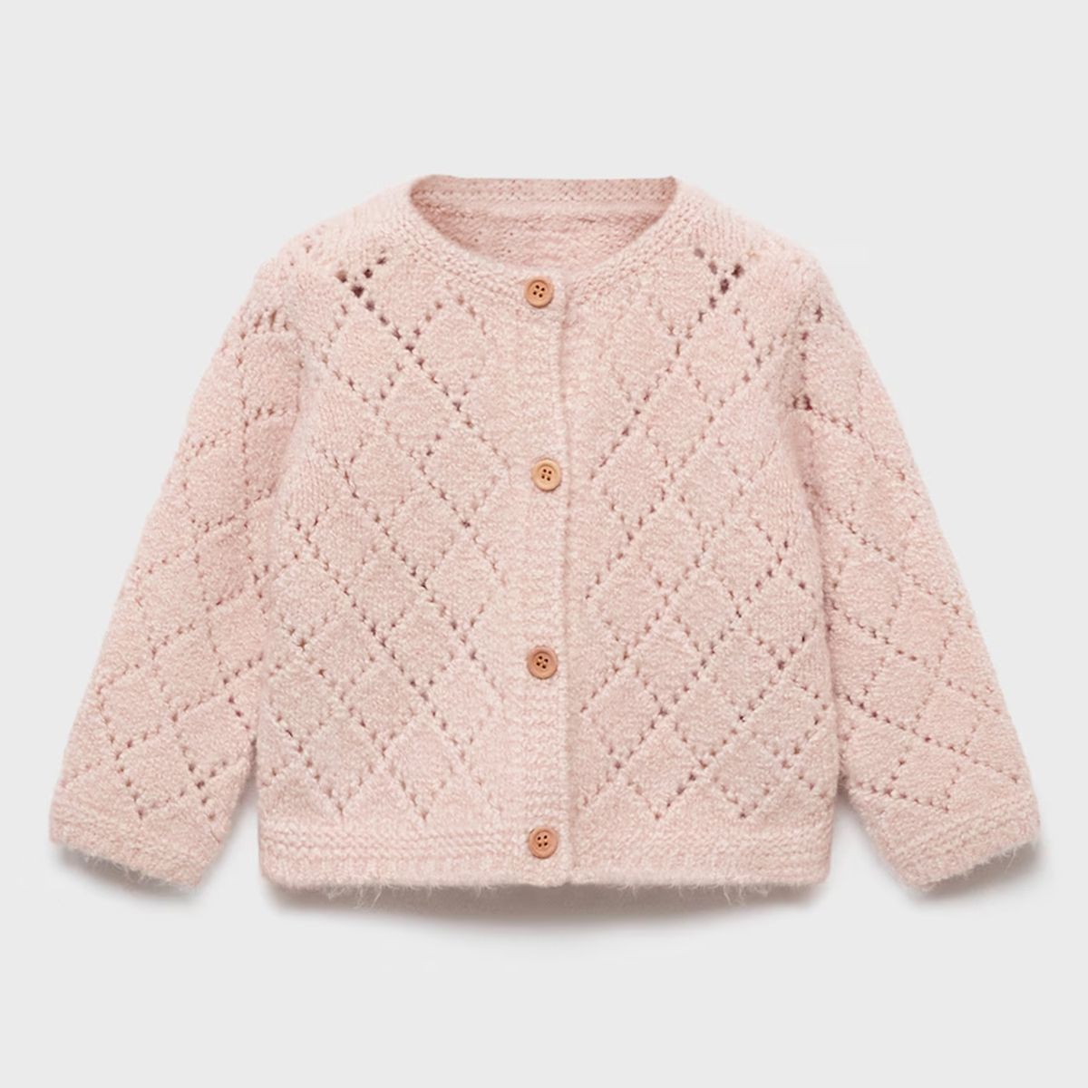 MANGO KIDS - Cárdigan Punto Crochet Bebé Niña Mango Kids