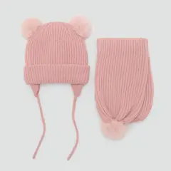 MANGO KIDS - Gorro Punto Borlas Niña