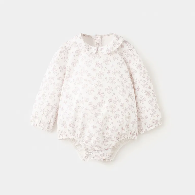 Enterito Estampado Flores Bebé Niña