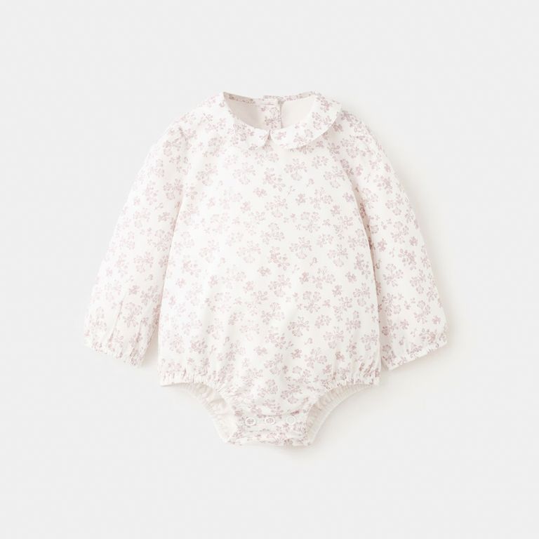 Enterito Estampado Flores Bebé Niña