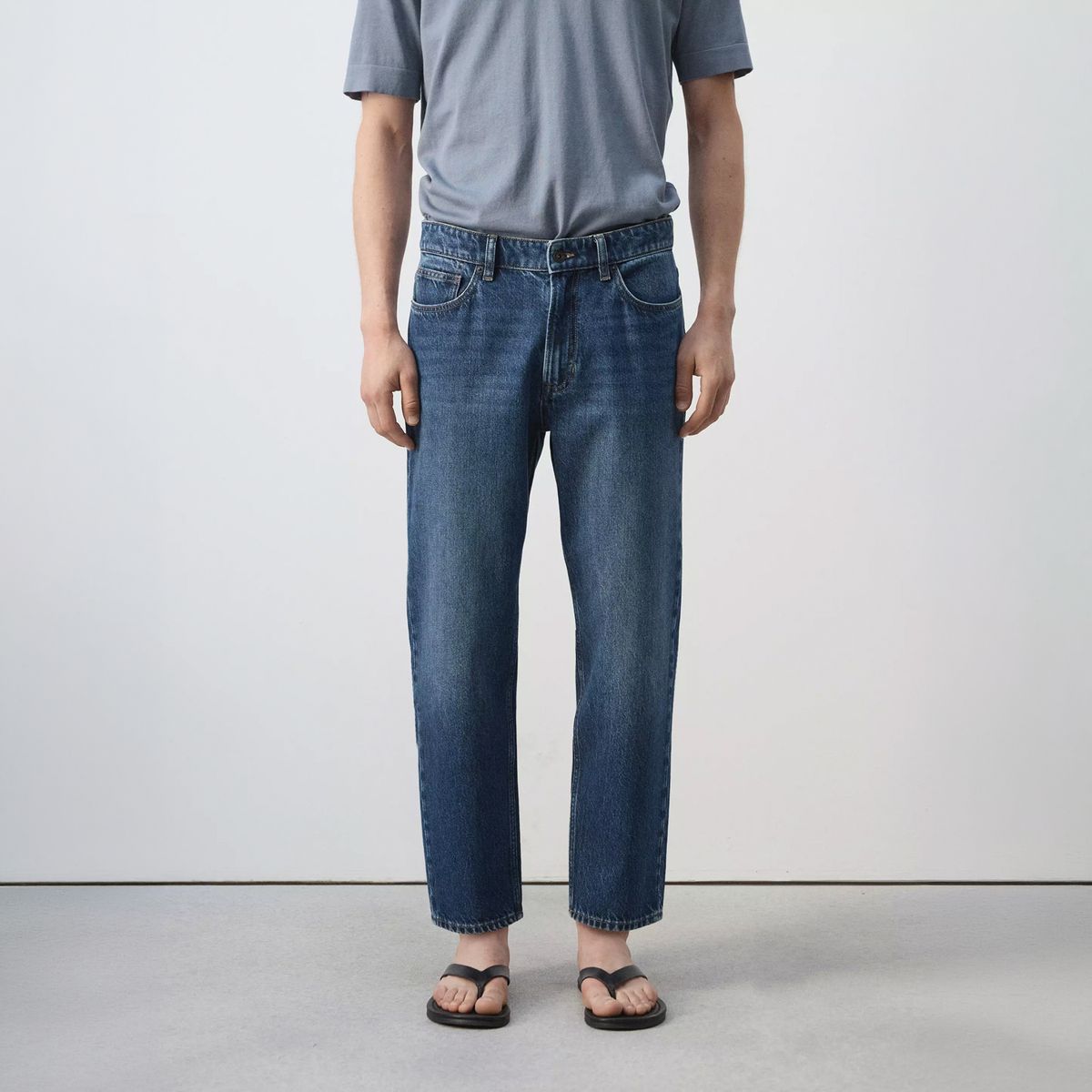 MANGO MAN - Jeans Sammy  Cropped Carrot Fit Hombre Mango Man