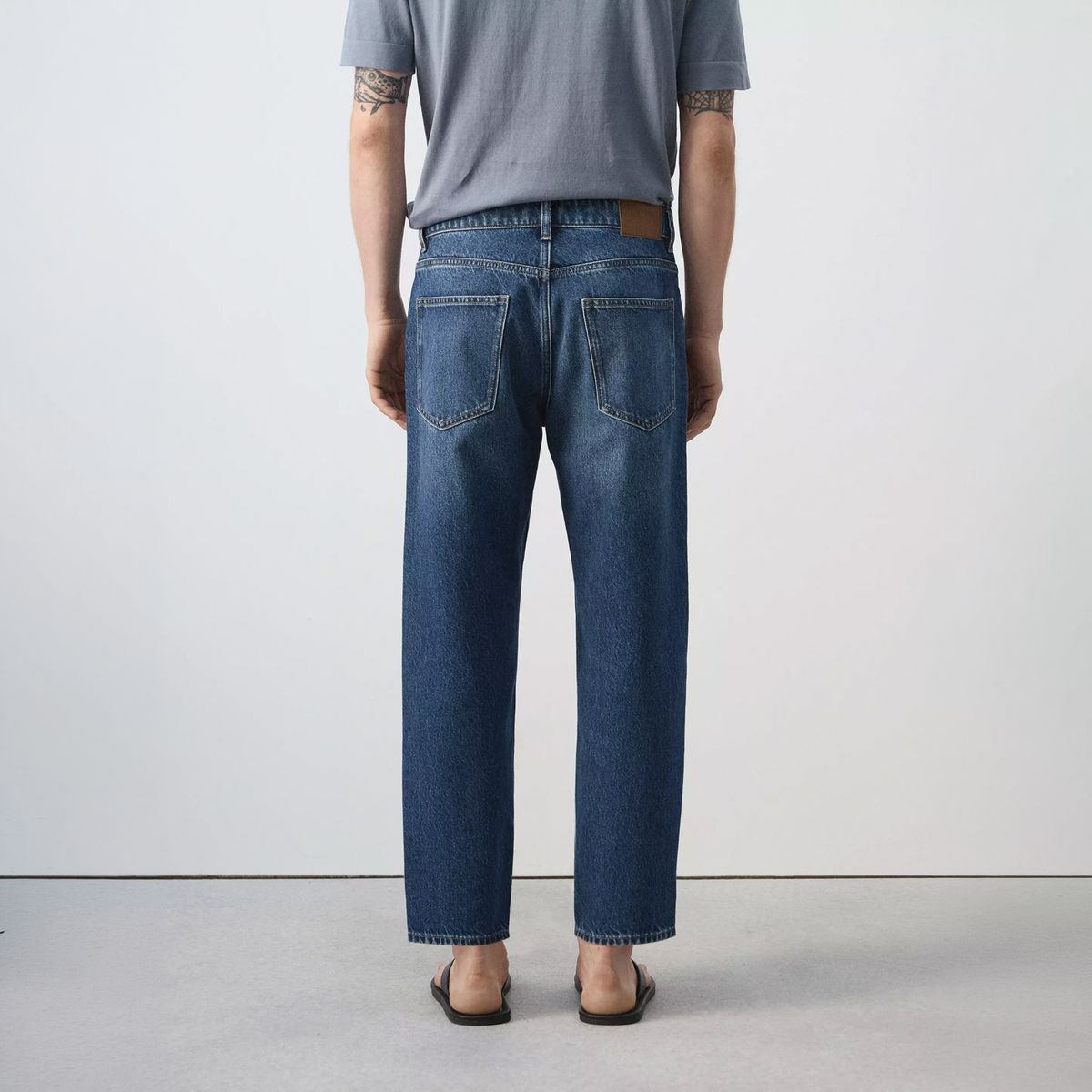 MANGO MAN - Jeans Sammy  Cropped Carrot Fit Hombre Mango Man