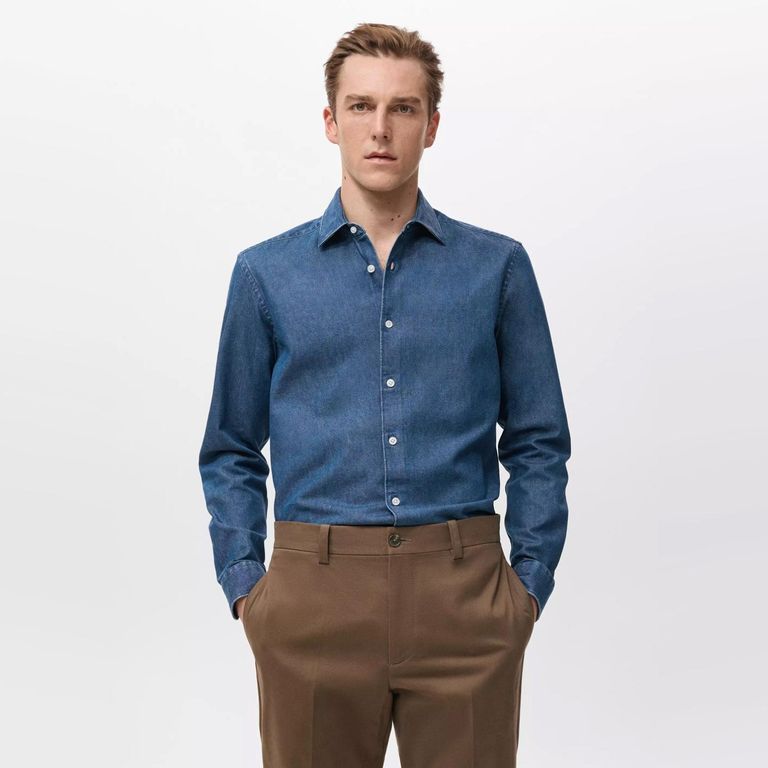 Camisa Vaquera 100% Algodón Hombre
