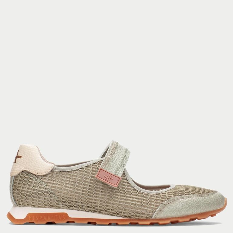 Zapatilla Urbana Mujer Cuero Verde