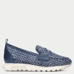 HISPANITAS - Zapato Casual Mujer Cuero Azul