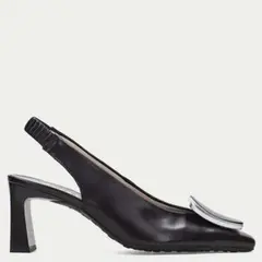 HISPANITAS - Zapato Formal Mujer Cuero Negro
