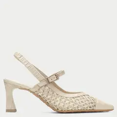 HISPANITAS - Zapato Formal Mujer Cuero Beige
