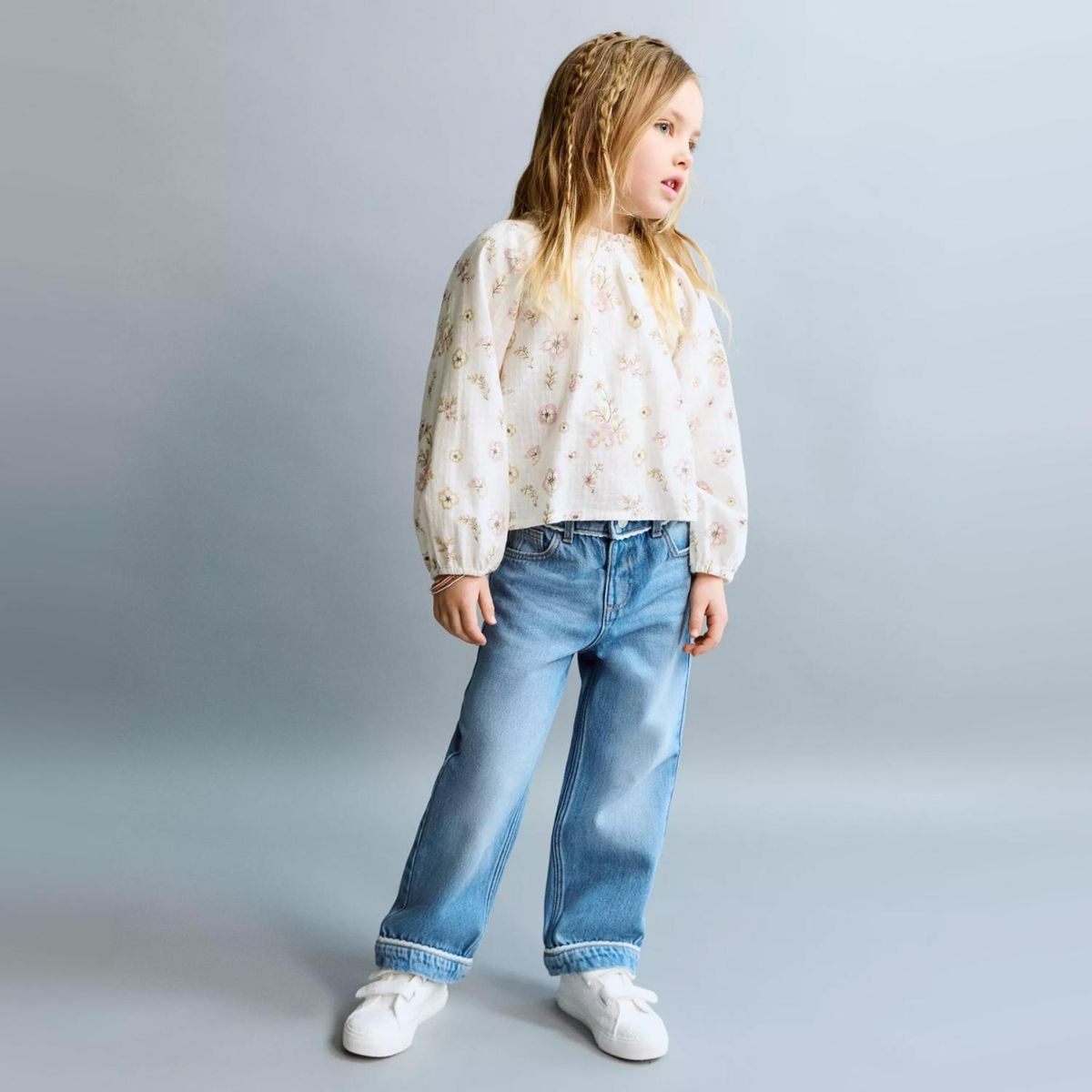 MANGO KIDS - Blusa Algodón Estampado Floral Bebé Niña Mango Kids