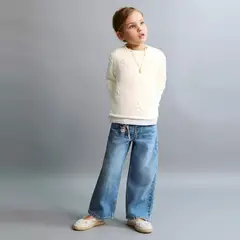 MANGO KIDS - Sweater Punto Flores Bebé niña