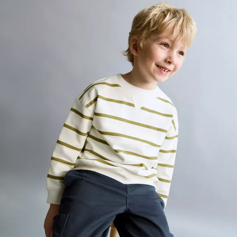 Polerón Algodón Rayas Bebé niño