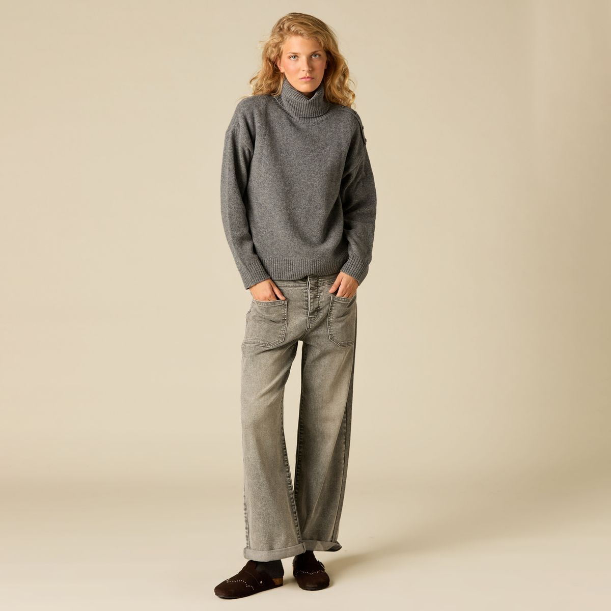 NICOLI - Sweater 100% Lana Mujer Nicoli