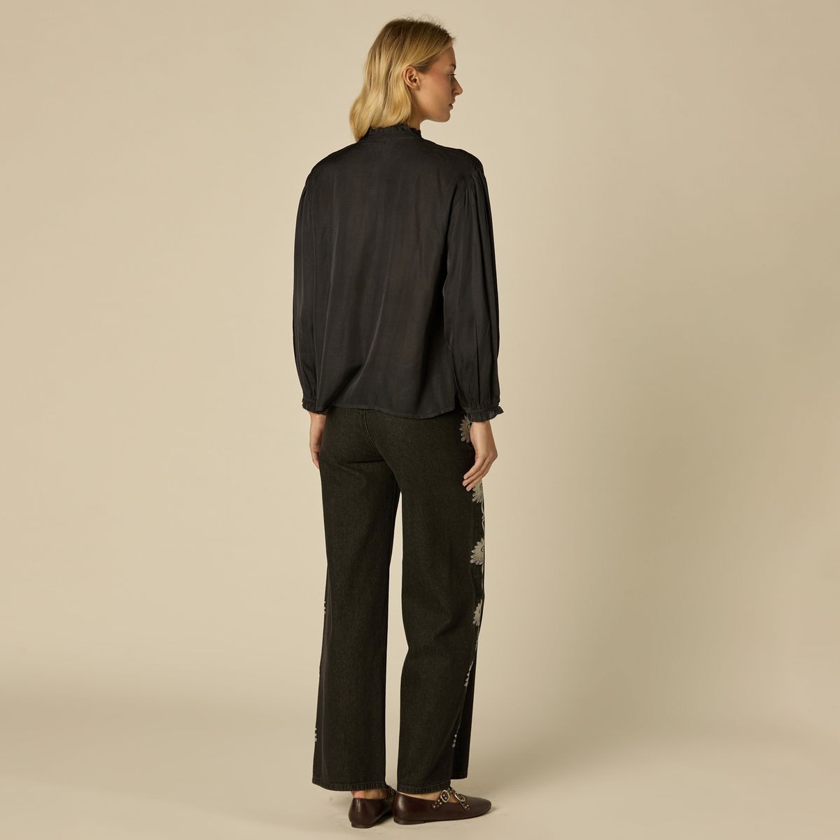 NICOLI - Blusa Sedilla Jaretas Mujer Nicoli