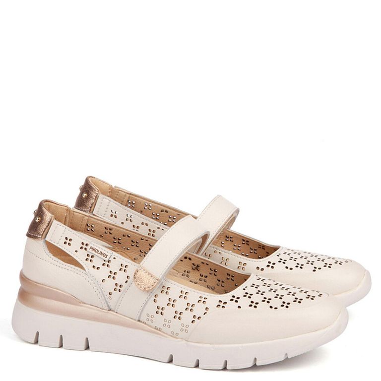 Zapatilla Urbana Mujer Beige Cuero