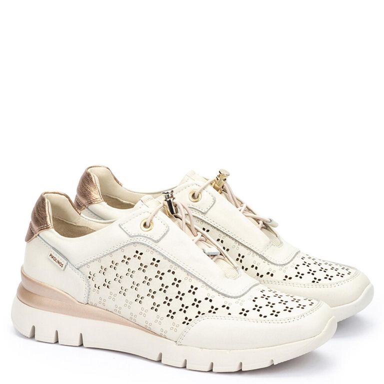 Zapatilla Urbana Mujer Beige Cuero