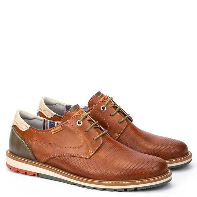 Zapato Casual Hombre Café Cuero