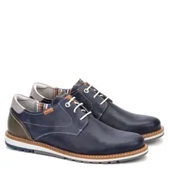 PIKOLINOS - Zapato Casual Hombre Azul Cuero
