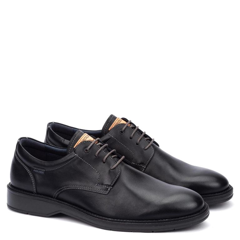Zapato Casual Hombre Negro Cuero